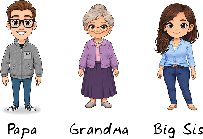 Add family characters